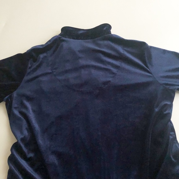 Ralph Lauren Velvet Full Length Robe House Coat w Crest Full Zip Navy Sz Small - Picture 10 of 12